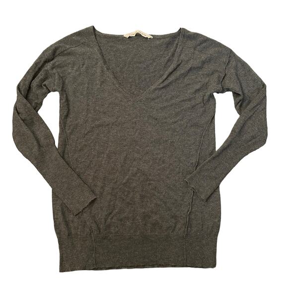 Athleta gray knit v-neck cashmere sweater size XS - Picture 11 of 11